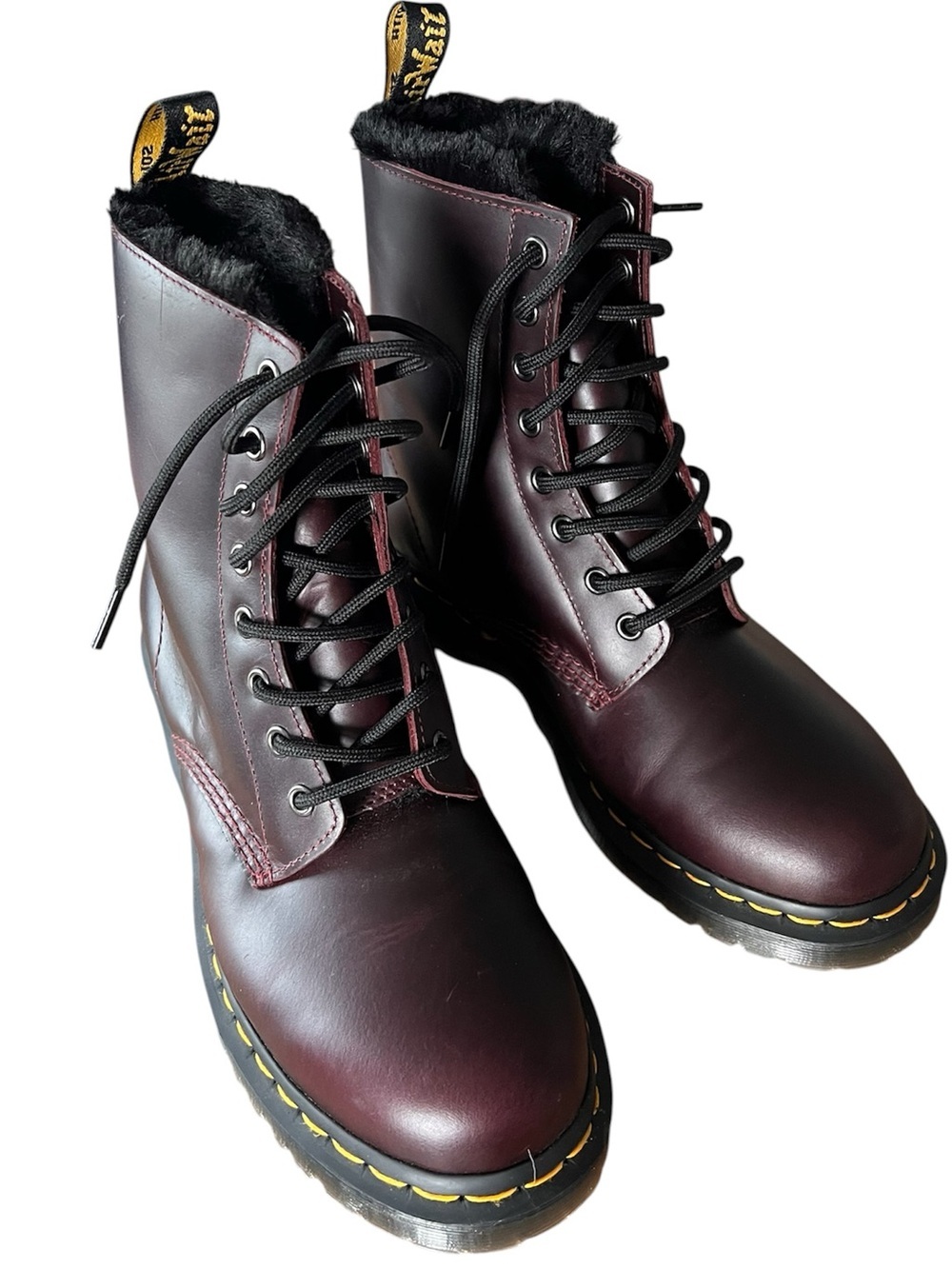 Dr. Marten’s 1460 Serena Boots on Oxblood size 9